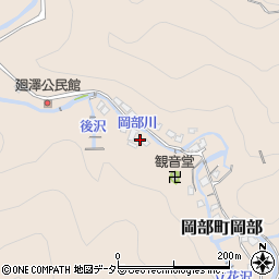 静岡県藤枝市岡部町岡部2535周辺の地図