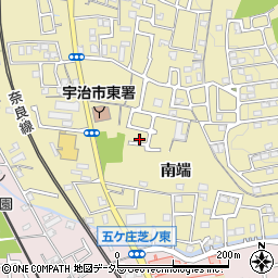 京都府宇治市木幡南端59-21周辺の地図