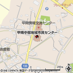 甲賀市立　甲南情報交流センター・忍の里プララ・甲南中部地域市民センター周辺の地図