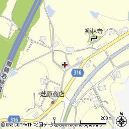 兵庫県三田市上内神595周辺の地図