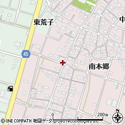 愛知県安城市和泉町南本郷258周辺の地図