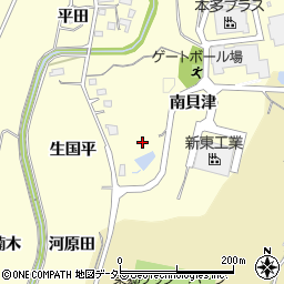 愛知県新城市大宮南貝津周辺の地図