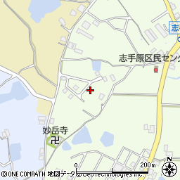 兵庫県三田市志手原862-64周辺の地図