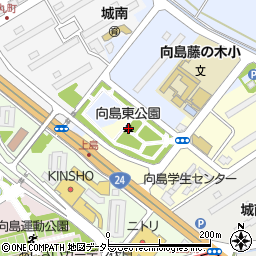 向島東公園周辺の地図