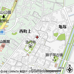 愛知県安城市東町屋敷周辺の地図