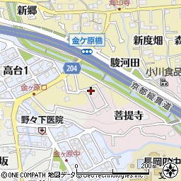 京都府長岡京市奥海印寺火ノ尾45周辺の地図