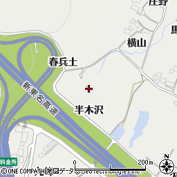 愛知県岡崎市樫山町野中29周辺の地図