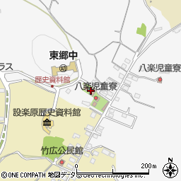 愛知県新城市八束穂天王周辺の地図