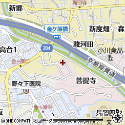 京都府長岡京市奥海印寺火ノ尾45-11周辺の地図