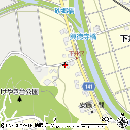 兵庫県三田市下井沢303周辺の地図