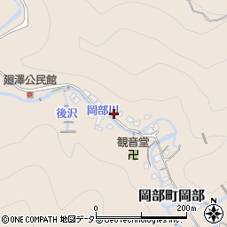 静岡県藤枝市岡部町岡部2640周辺の地図