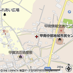 滋賀県甲賀市甲南町竜法師551周辺の地図