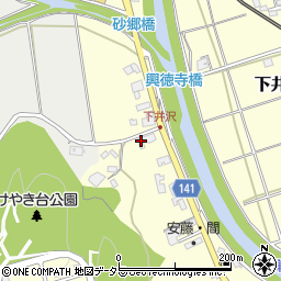 兵庫県三田市下井沢302周辺の地図