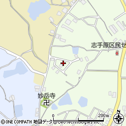 兵庫県三田市志手原862周辺の地図