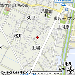 愛知県岡崎市井内町上堤8周辺の地図