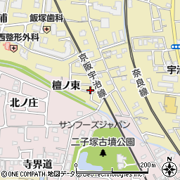 京都府宇治市木幡熊小路4周辺の地図