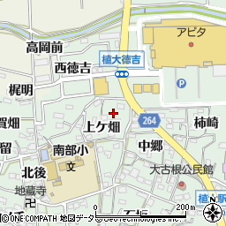 愛知県知多郡阿久比町植大上ケ畑24-1周辺の地図