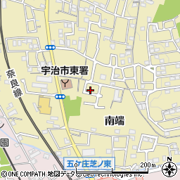 京都府宇治市木幡南端3周辺の地図