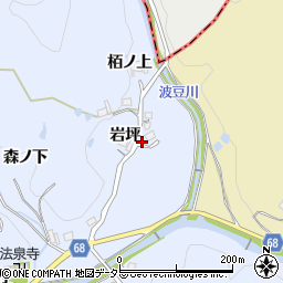 兵庫県宝塚市大原野岩坪25周辺の地図