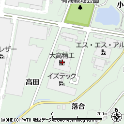 愛知県新城市有海落合1周辺の地図