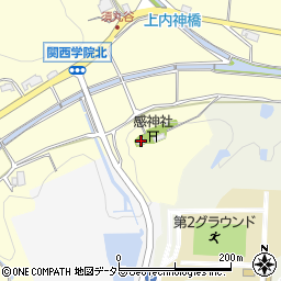 兵庫県三田市上内神1140周辺の地図