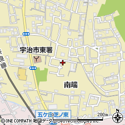京都府宇治市木幡南端3-4周辺の地図