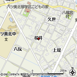 愛知県岡崎市井内町桜井周辺の地図