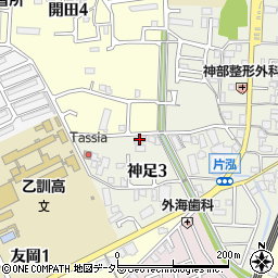 グラン・シャンテ長岡京周辺の地図
