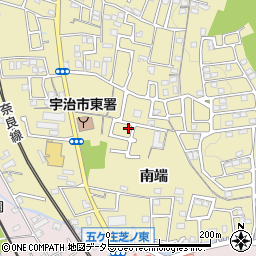 京都府宇治市木幡南端3-7周辺の地図