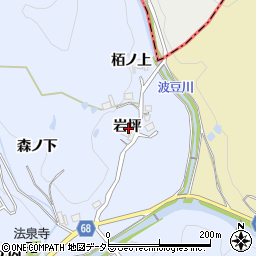 兵庫県宝塚市大原野岩坪周辺の地図