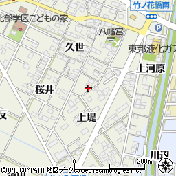愛知県岡崎市井内町久世75周辺の地図