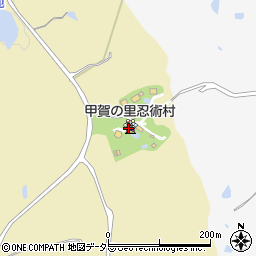 甲賀の里忍術村周辺の地図