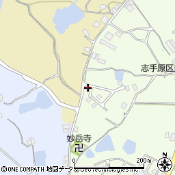 兵庫県三田市志手原862-77周辺の地図