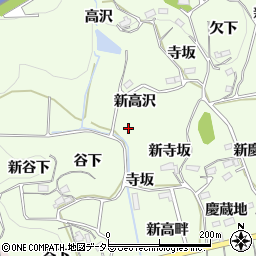 愛知県新城市矢部（新高沢）周辺の地図
