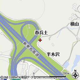 愛知県岡崎市樫山町野中周辺の地図