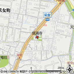 成満寺周辺の地図