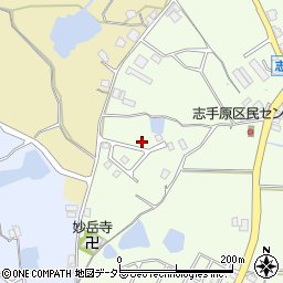 兵庫県三田市志手原862-53周辺の地図