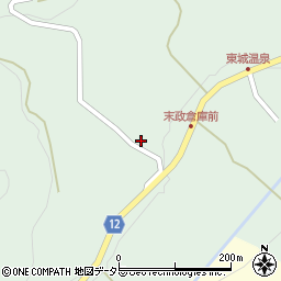 広島県庄原市東城町粟田2187周辺の地図