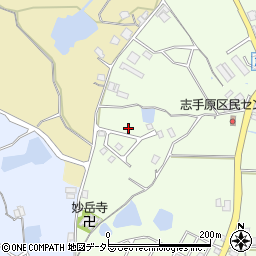 兵庫県三田市志手原862-52周辺の地図