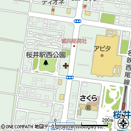ジョイフル 安城桜井店周辺の地図