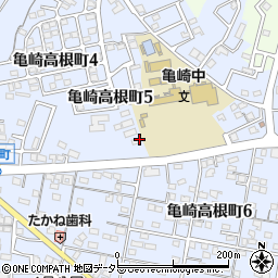 愛知県半田市亀崎高根町周辺の地図