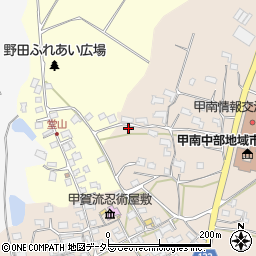 滋賀県甲賀市甲南町竜法師519周辺の地図