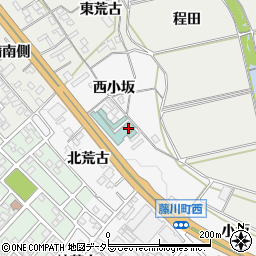 愛知県岡崎市藤川町西小坂17周辺の地図