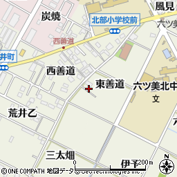 愛知県岡崎市土井町東善道20周辺の地図