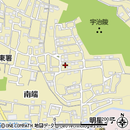京都府宇治市木幡南山12-72周辺の地図