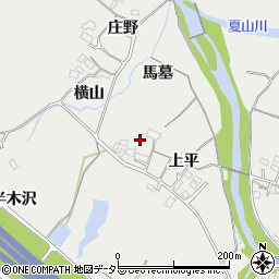 愛知県岡崎市樫山町上平77-3周辺の地図