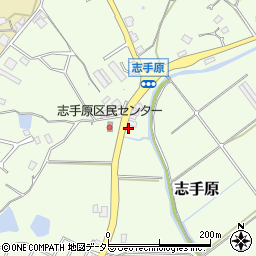兵庫県三田市志手原477周辺の地図