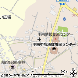 滋賀県甲賀市甲南町竜法師542周辺の地図