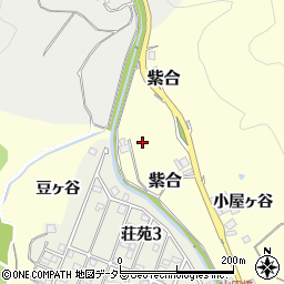 兵庫県川辺郡猪名川町紫合大区周辺の地図