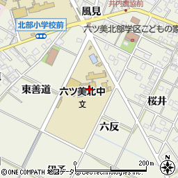 愛知県岡崎市井内町六反2周辺の地図